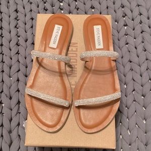 Steve Madden rhinestone sandals!